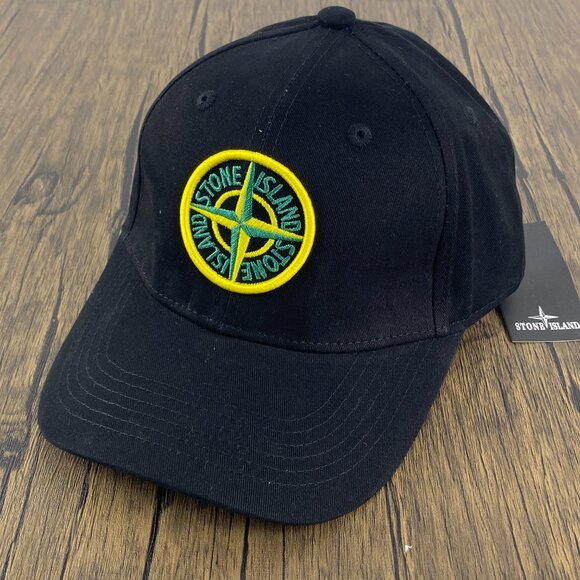 Stone Island Men Logo Motif Baseball Cap - Picture 2 of 5